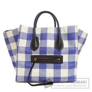 Celine Luggage Phantom Straw Handbag